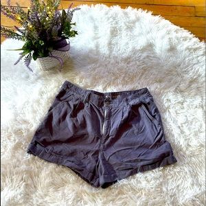 American Eagle hi-rise mom shorts shorts 12 purple cotton summer beach